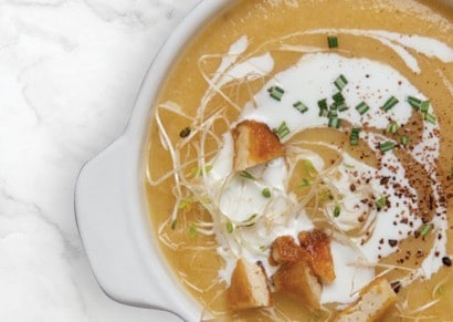 Sweet Potato & Tofu Soup