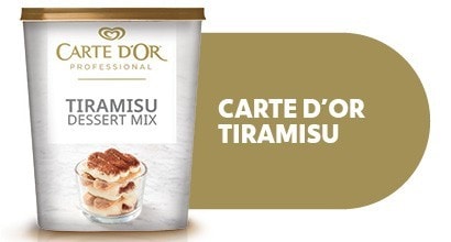 SERVE BELOVED CLASSICS OR NEW CREATIONS WITH OUR VERSATILE TIRAMISU BASE.