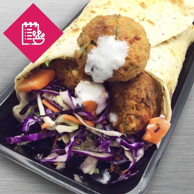 Falafel Red Slaw Wrap