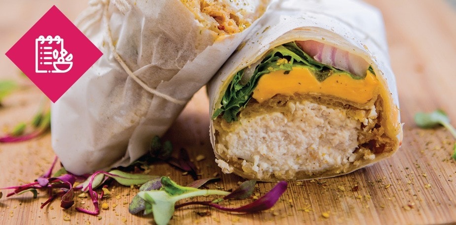 Toasted Battered Chicken Sweet Chilli Mayo Wrap