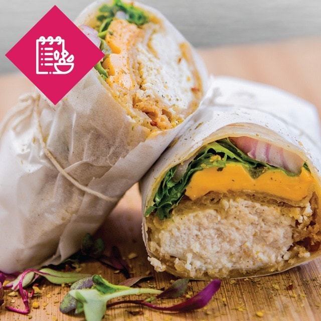 Toasted Battered Chicken Sweet Chilli Mayo Wrap