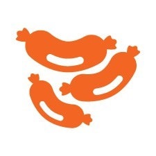 Infographic of processed meat. 