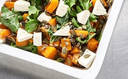Butternut and feta salad. 