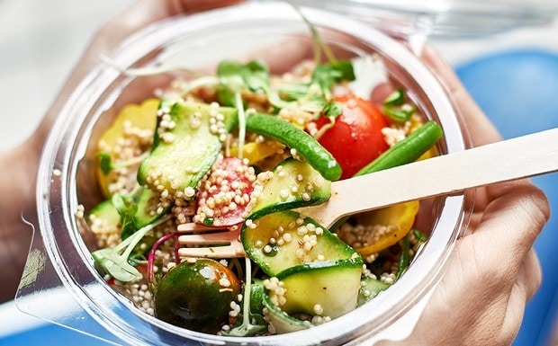 Vegetable and quinoa salad