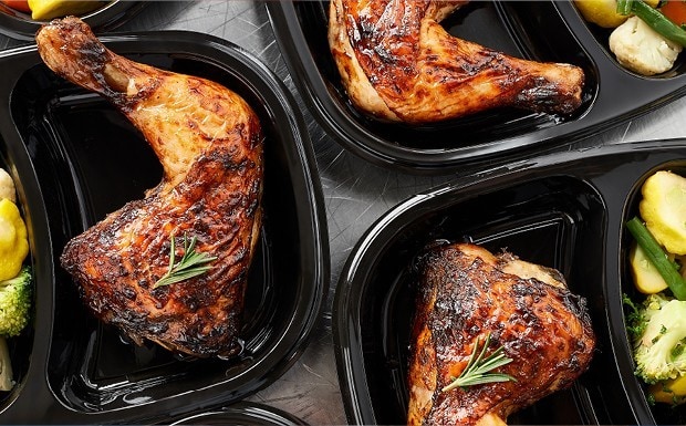 Smoky bbq chicken leg quarters.