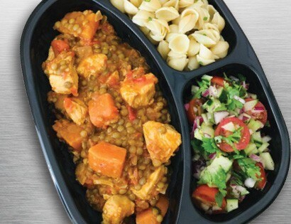 Indian Spiced Coconut Chicken, Sweet Potato, Butternut and Lentil Curry