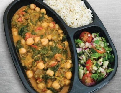 Spicy Coconut, Chickpea, Lentil & Baby Spinach
