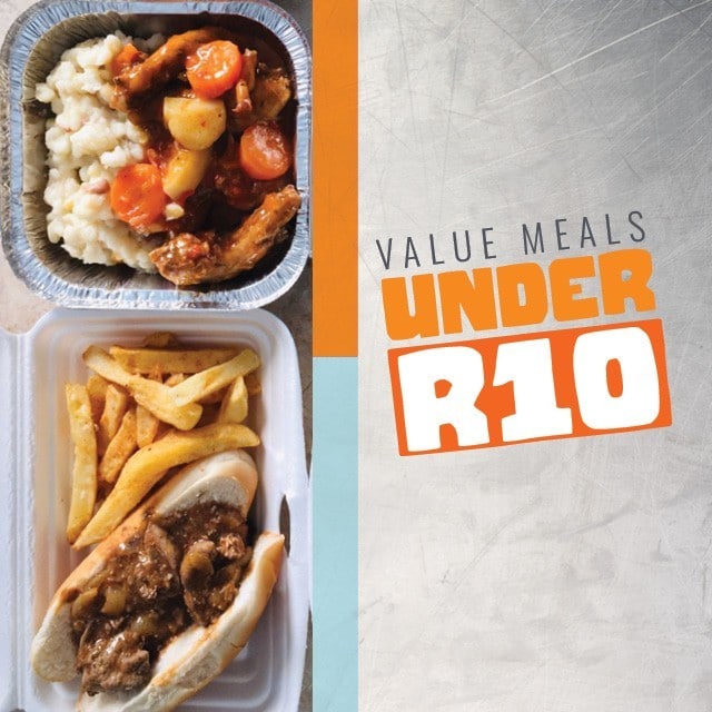 Download our guide to Value Meals Under R10