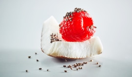 2.	Chia, coconut and raspberry