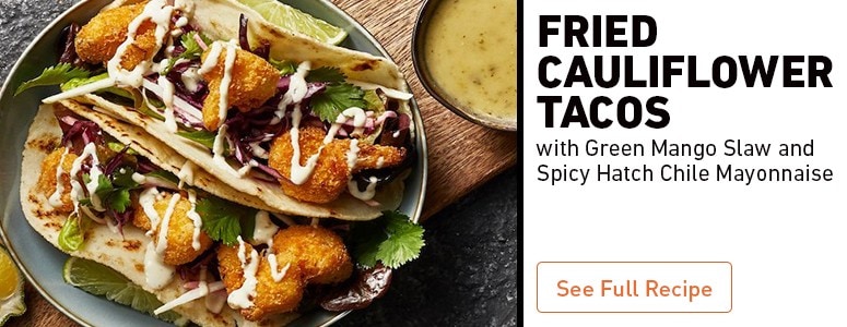 Fried Cauliflower Tacos