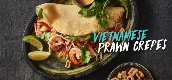 Vietnamese Prawn Crepes