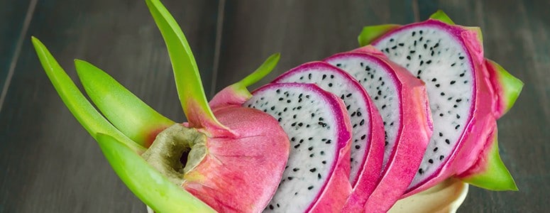Dragonfruit beautifully presented