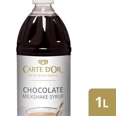 CARTE D'OR Chocolate Flavoured Milkshake Syrup - Here’s an easy way to add delicious flavour, colour and variety to your milkshake menu. 