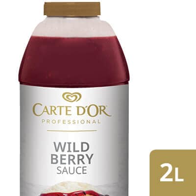 CARTE D’OR Wild Berry Sauce - 2 L - Add the “wow” factor to your desserts with our range of ready to use sauces. 