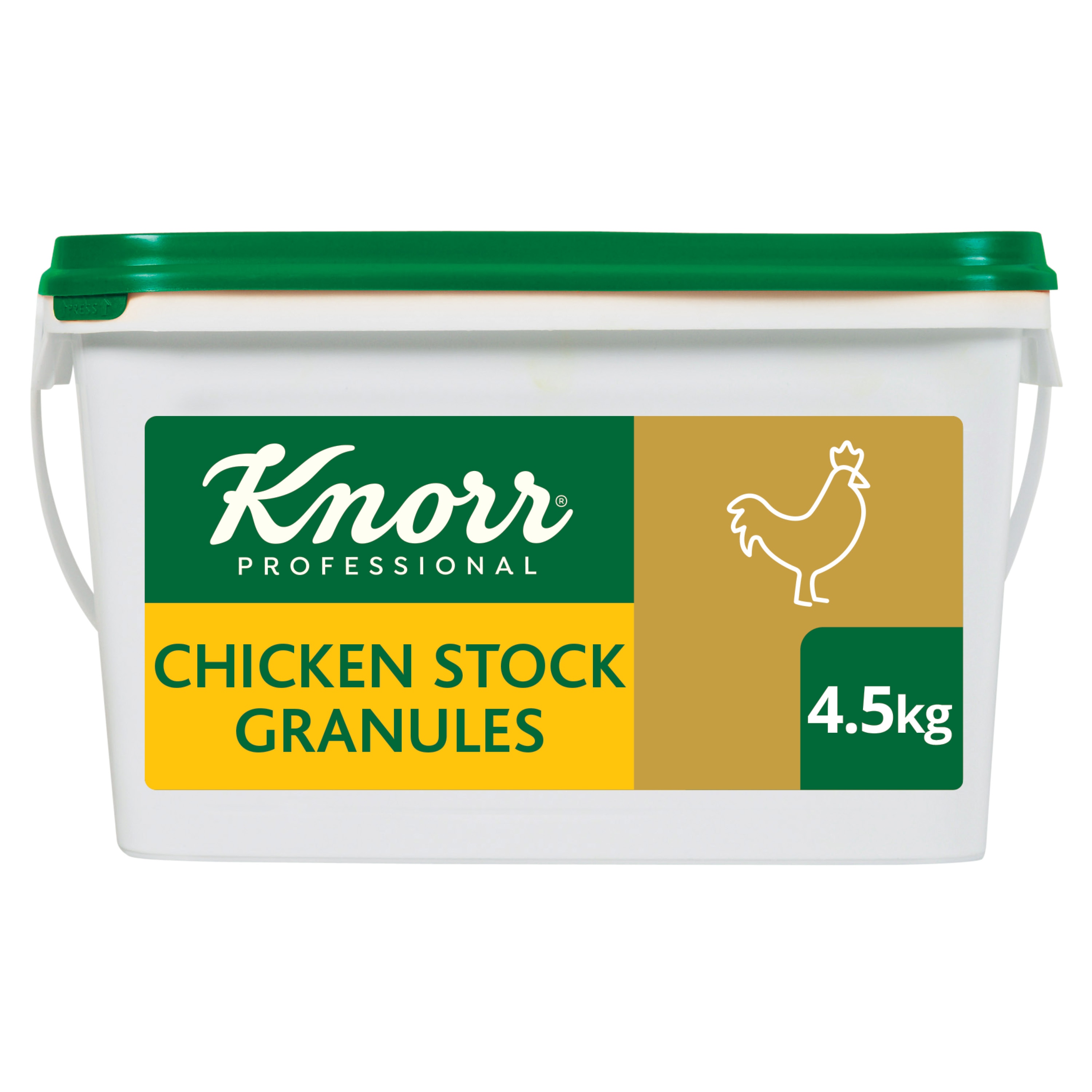 Knorr Professional Chicken Stock Granules 4.5kg - Here’s an ingredient made with real chicken that adds flavour and not saltiness to the dish.