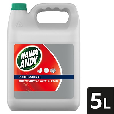 Unilever Professional Handy Andy Multipurpose with Bleach - A quick spray of Handy Andy Multipurpose with Bleach kills 99.9% of germs, leaving surfaces sparkling clean while removing dirt.