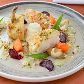 Almond and Pistachio Crusted Chicken Supreme