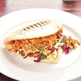 Pulled Chicken, Red Slaw Bao Buns