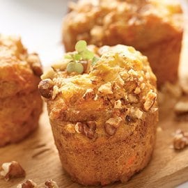 Eggless Carrot and Herb Muffin