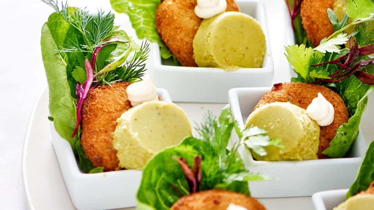 Fish Cake With A Sweet Pea Mousse – - Recipe