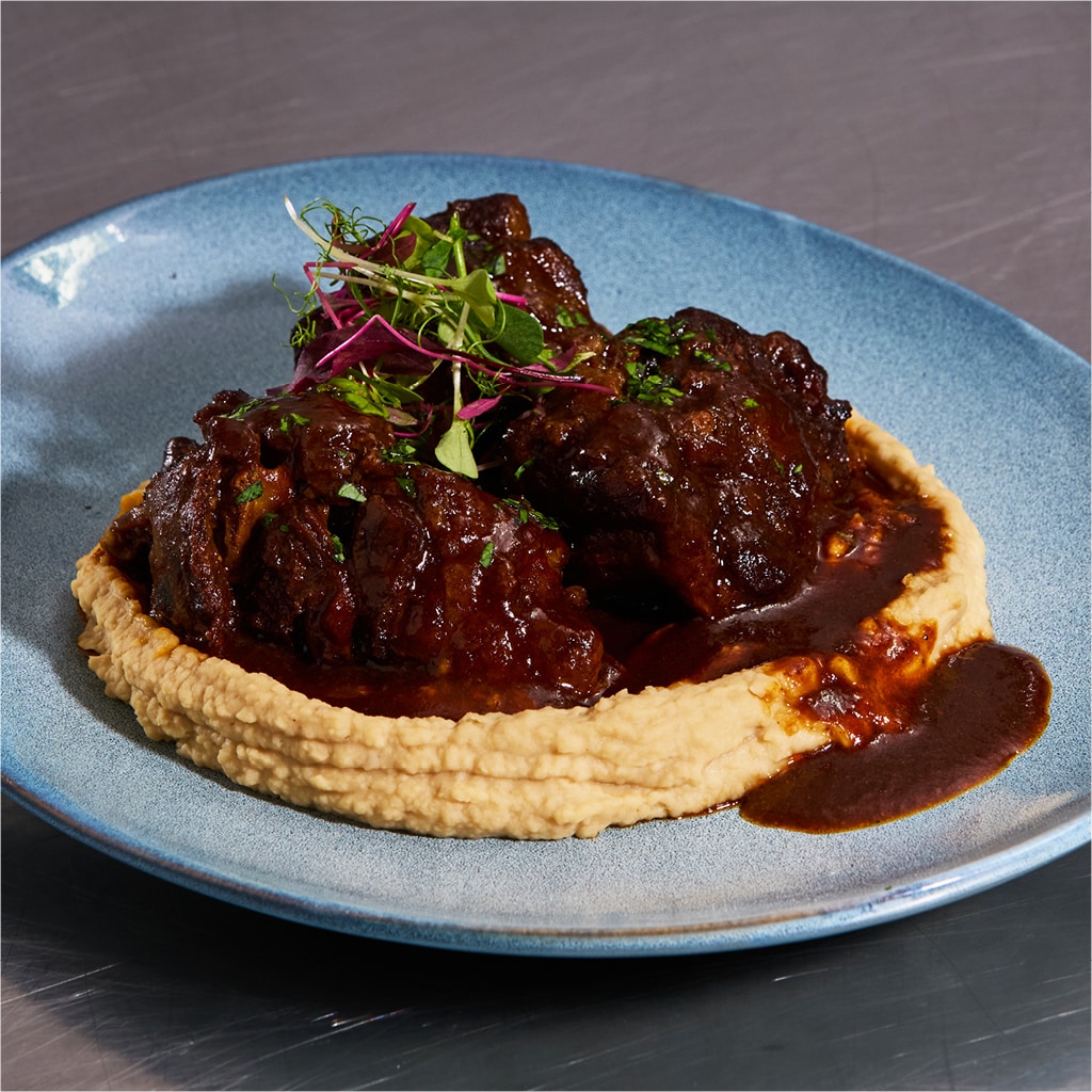 Oxtail with Butter Bean Mash
