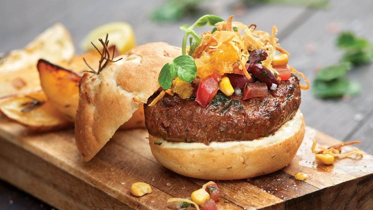 Chef Nardia's Cajun Beef Burger – - Recipe