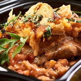 Hearty Sweet Potato, Mung Bean and Chicken Stew