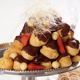 Profiteroles with Crème