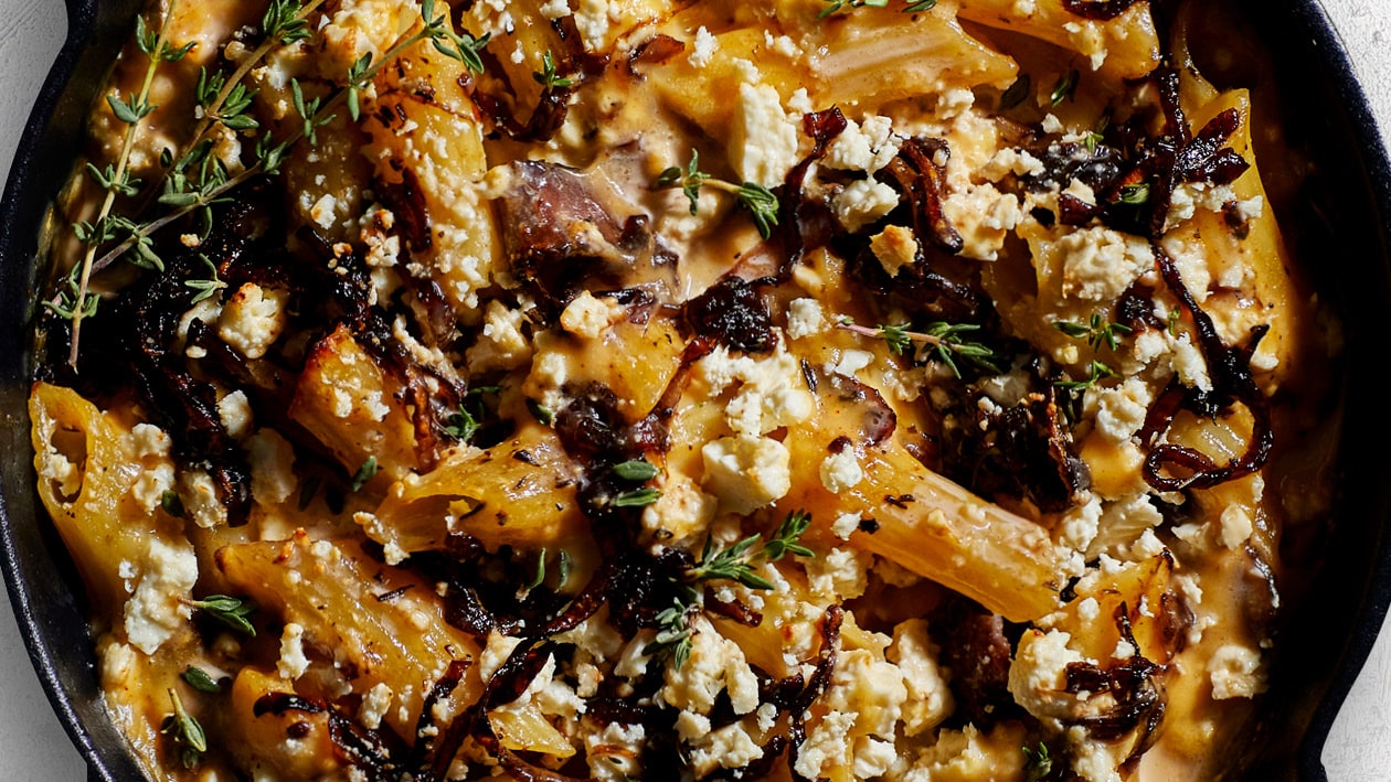 Biltong and Caramelised Onion Mac and Cheese – - Recipe