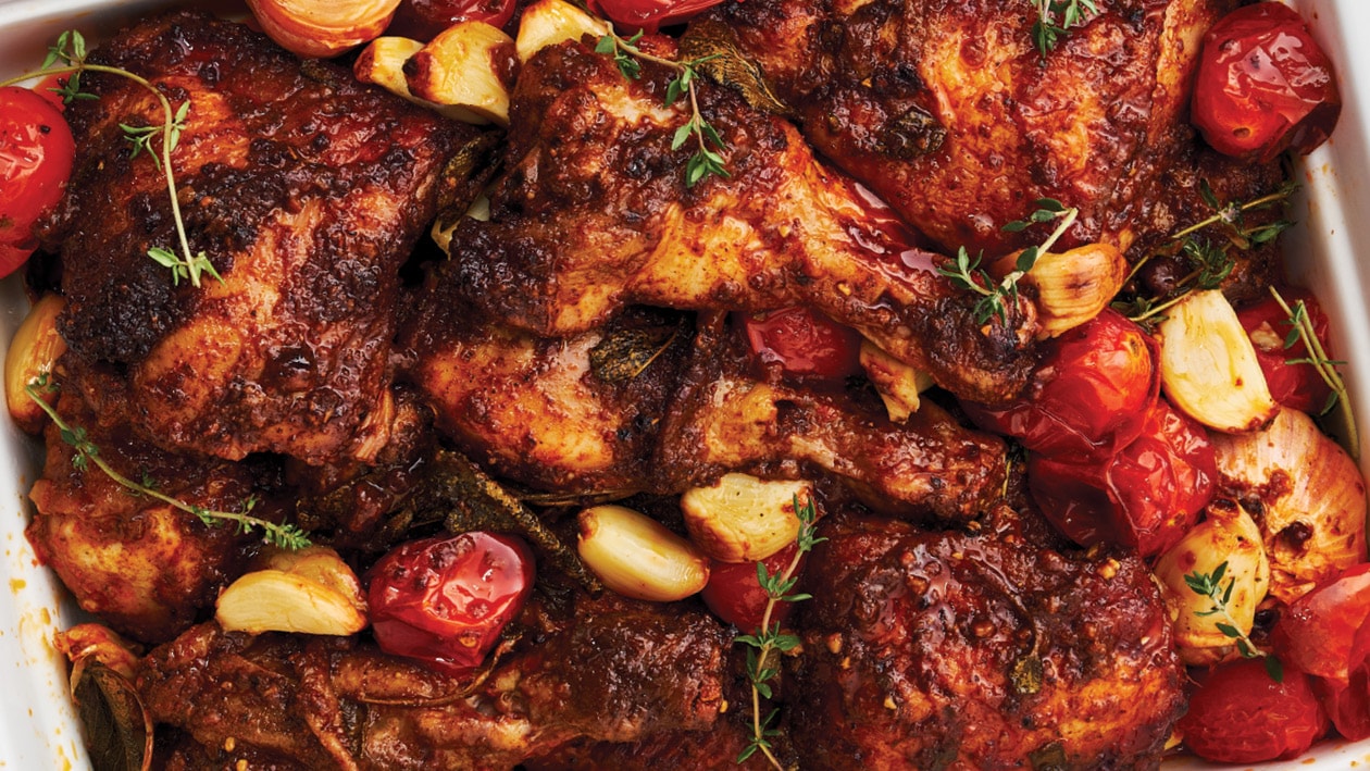 Chipotle Chicken Leg Quarters with a White Barbeque Sauce – - Recipe