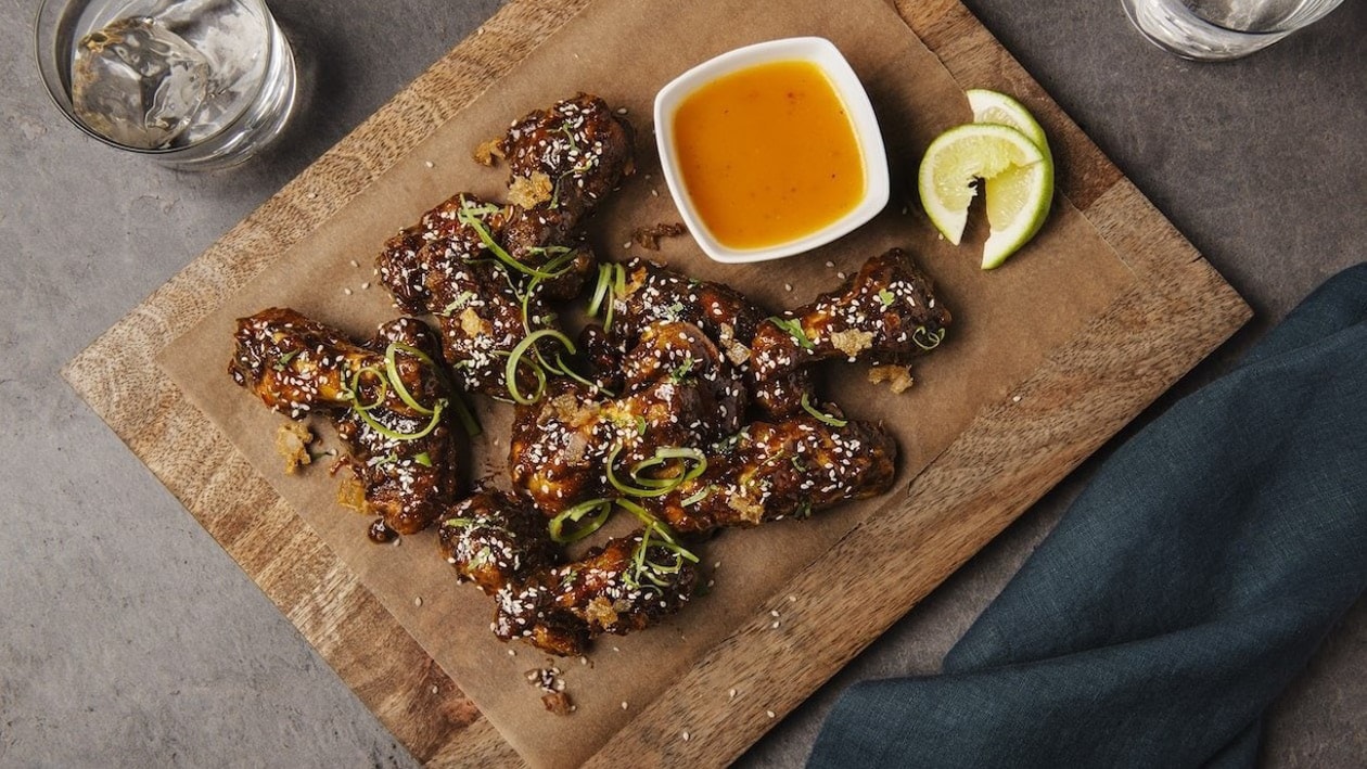 Honey and Soy Sesame Chicken Wings – - Recipe