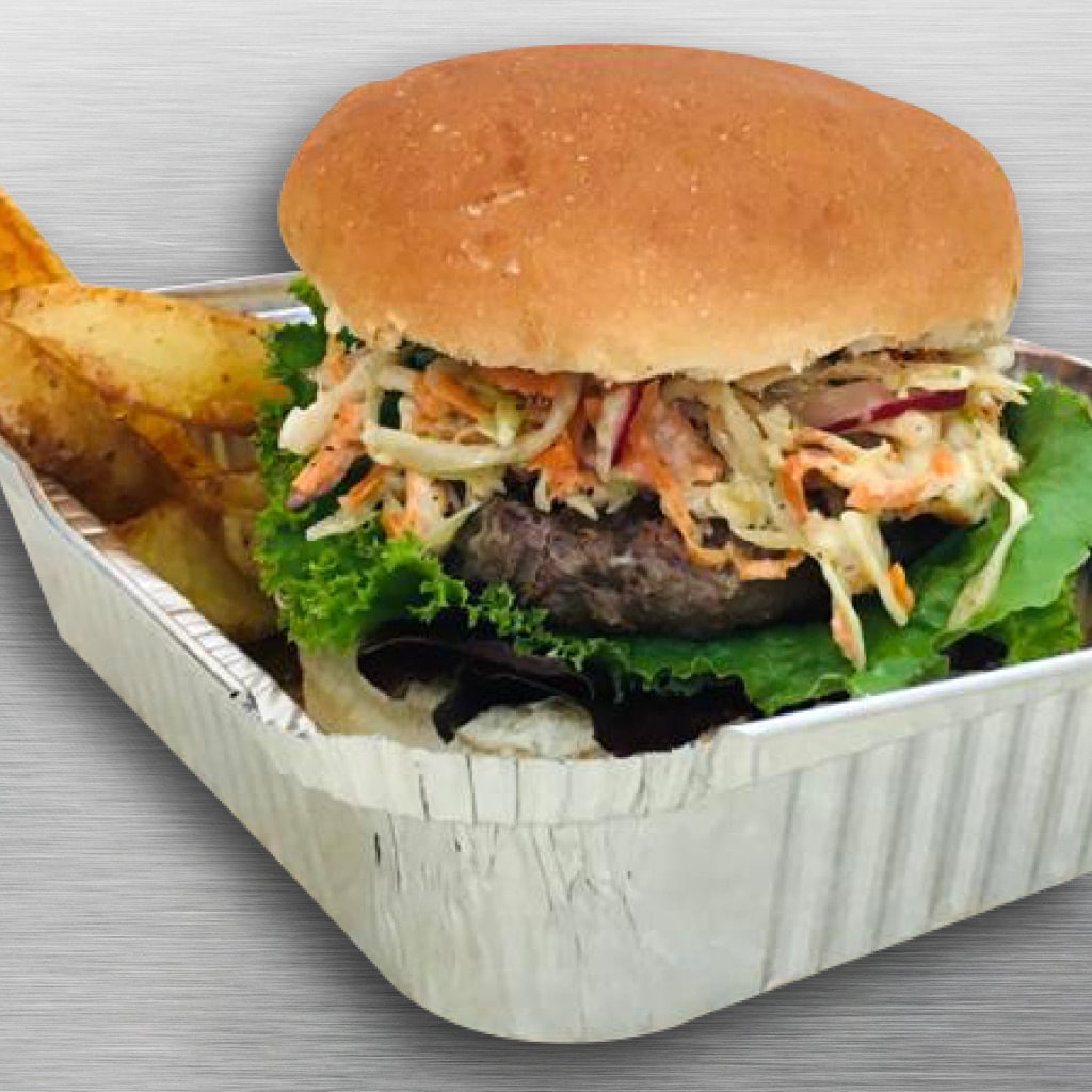 Sizzling Hot  Coleslaw Burger