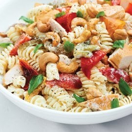 Smoked Chicken and Roasted Cashew Nut Pasta