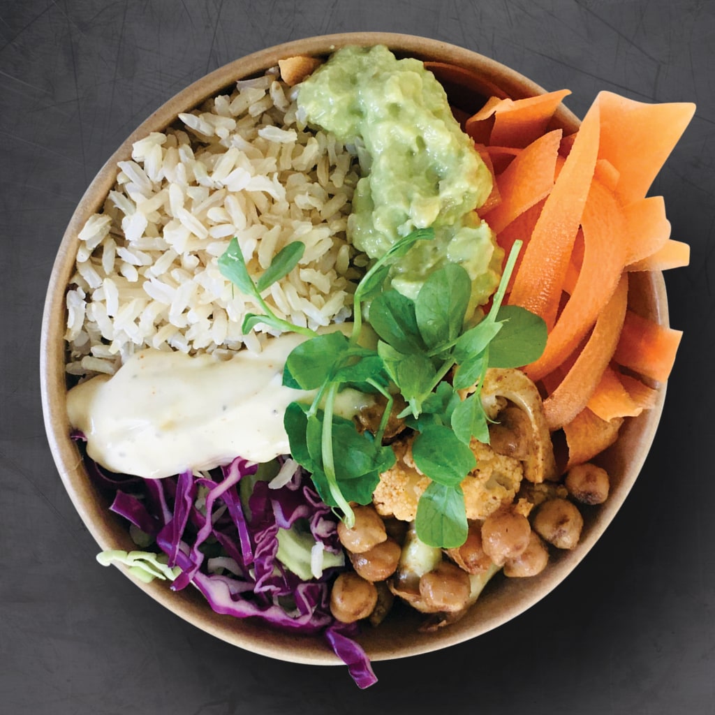 The Crunch Bowl Recipe: Vegetables on a Bed of Brown Rice