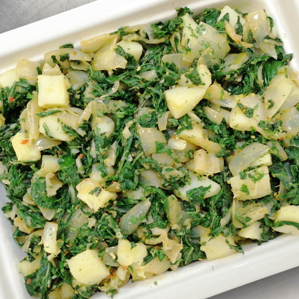 Spinach, Onion & Potatoes