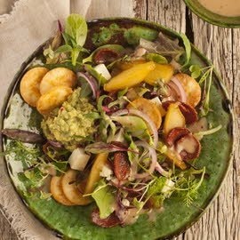 Crispy Chorizo, Avocado and Feta Salad