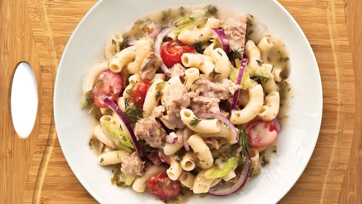 Tuna Macaroni Salad with Tartare Dressing – - Recipe