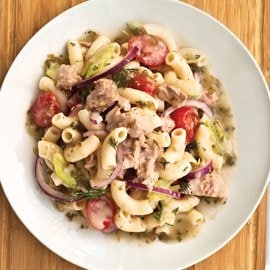 Tuna Macaroni Salad with Tartare Dressing