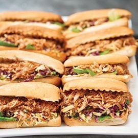 Pulled Chicken Slaw Sandwich