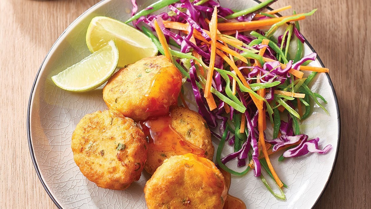 Thai Fish Cakes with an Asian slaw – - Recipe