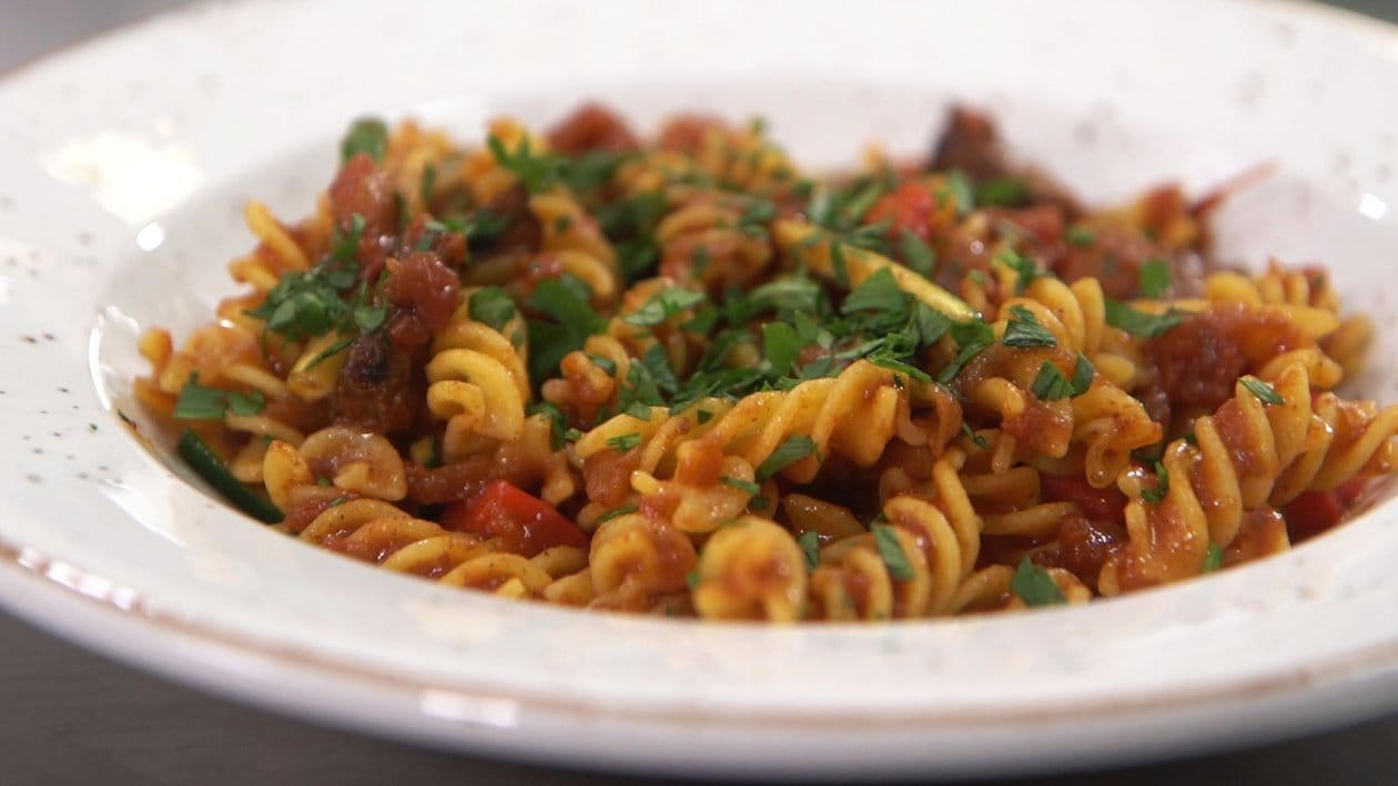 Spicy Napolitana Vegan Pasta – - Recipe