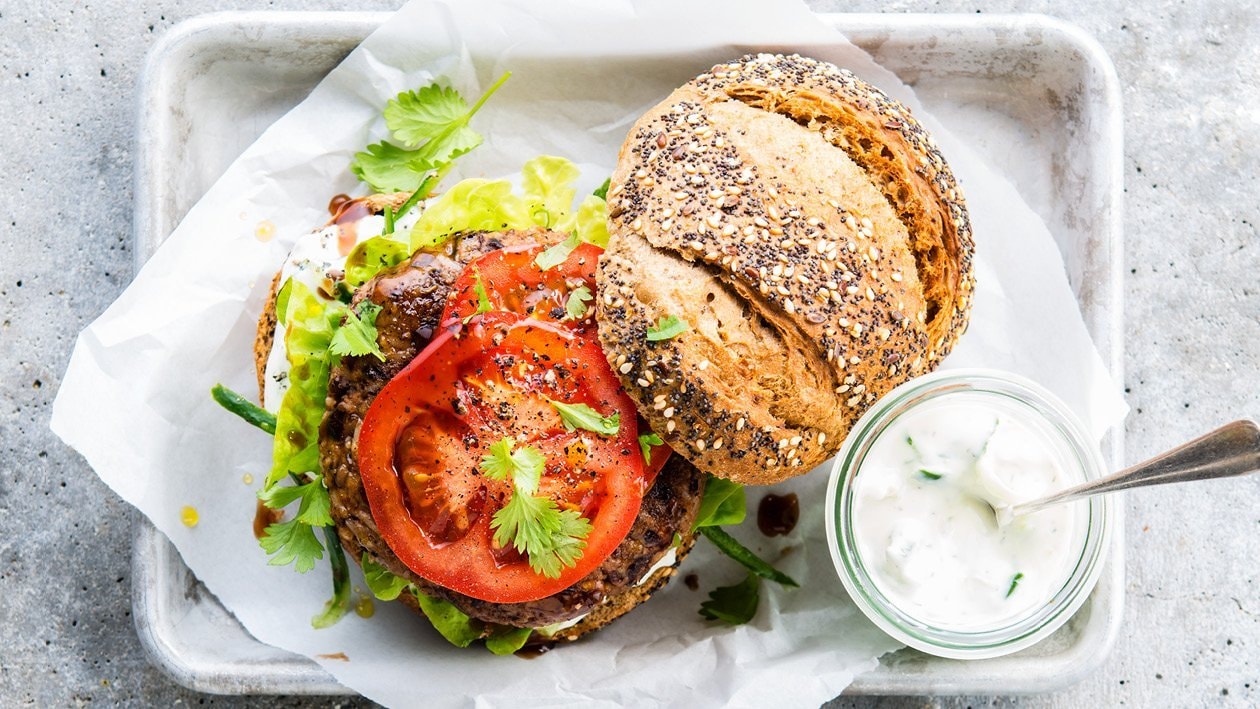 Healthy Vegan Burger made from Wild Rice – - Recipe