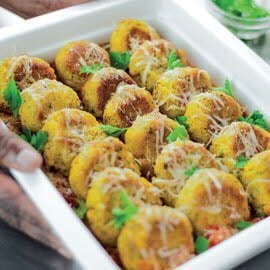 Zesty Chickpeas Patties in a Tomato and Herb Explosion