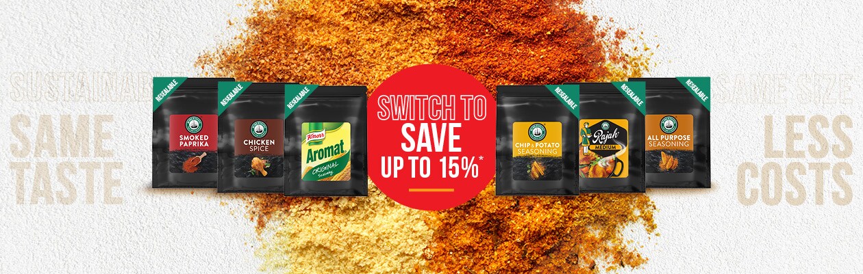 SWITCH AND SAVE UP TO 15%* ON COSTS | Unilever Food Solutions