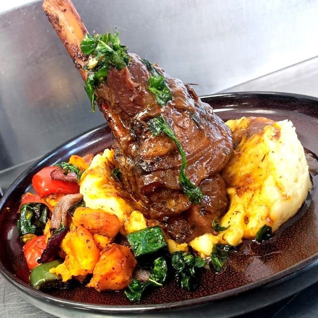 Slow-cooked Sherry Lamb Shank