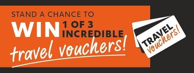 Win You 1 of 3 Travel Vouchers!